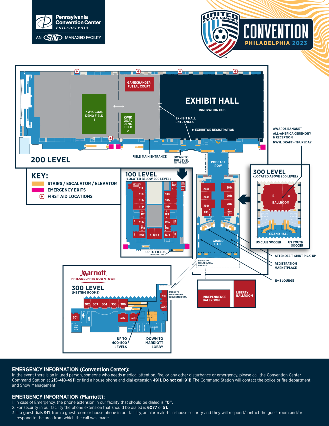 Convention Center Map - United Soccer Coaches Convention