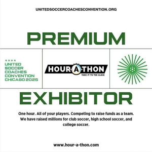 Premium Exhibitor icon for Hour-A-Thon dot org, an organization that helps sports teams raise money.